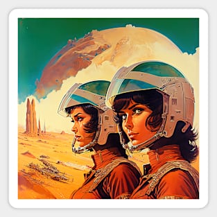 We Are Floating In Space - 67 - Sci-Fi Inspired Retro Artwork Magnet